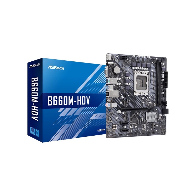 ASRock B660M-HDV Intel B660 LGA 1700 DDR 4 Micro ATX Motherboard