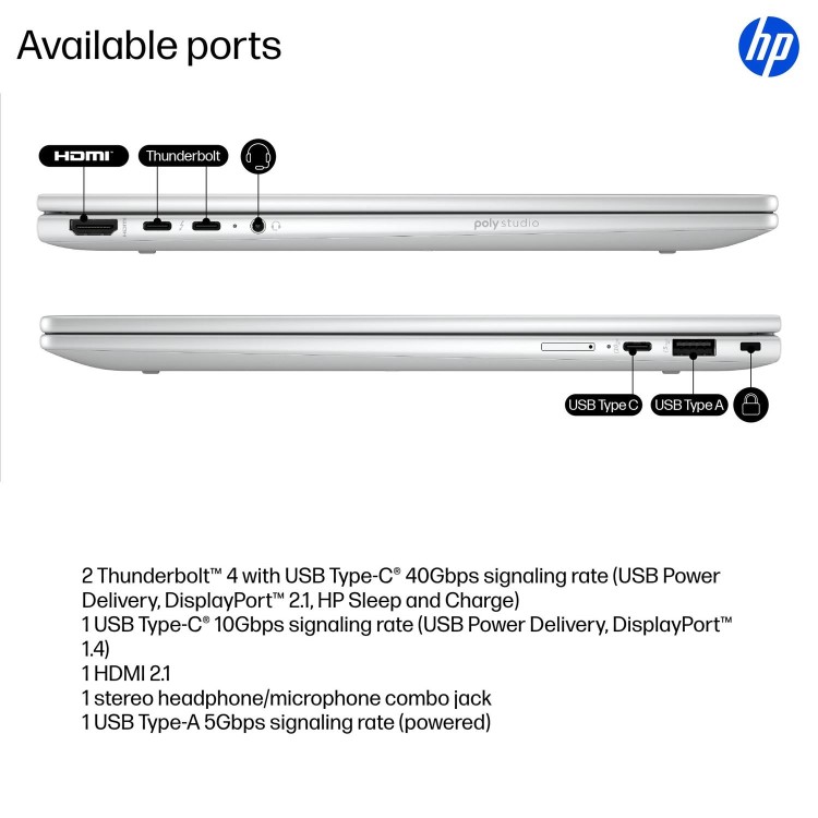 HP Elitebook X Intel Core Ultra 7 32GB RAM 512GB SSD 14 Inch Touchscreen Windows 11 Pro Laptop