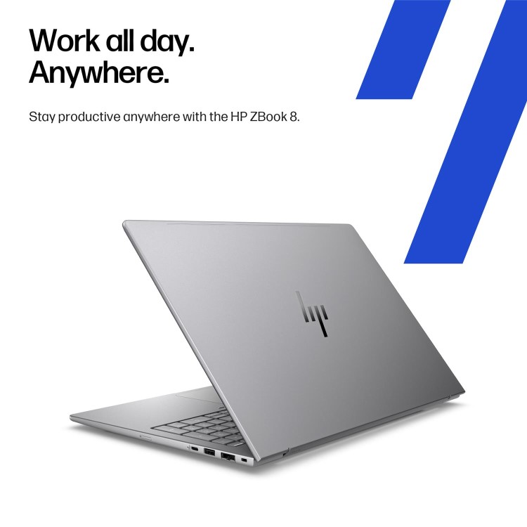 ZBook 8 G1i 16 inch Mobile Workstation PC  - Data Science, 16", Windows 11 Pro, Intel Core™ Ultra 9, 8GB RAM, 1TB SSD, NVIDIA RTX™ 500 Ada, WUXGA