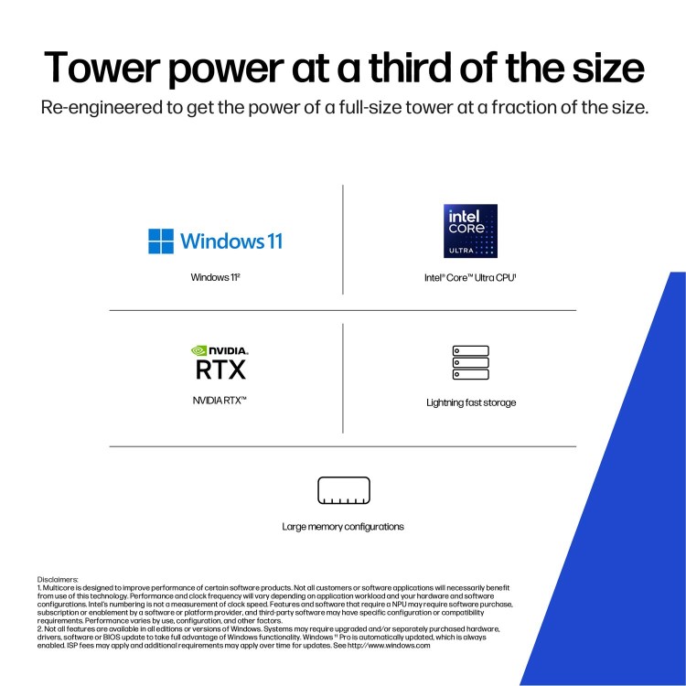 HP Z2 SFF G1i Intel Core Ultra 7 265K 32GB RAM 1TB SSD RTX 2000 Ada Windows 11 Pro Workstation PC