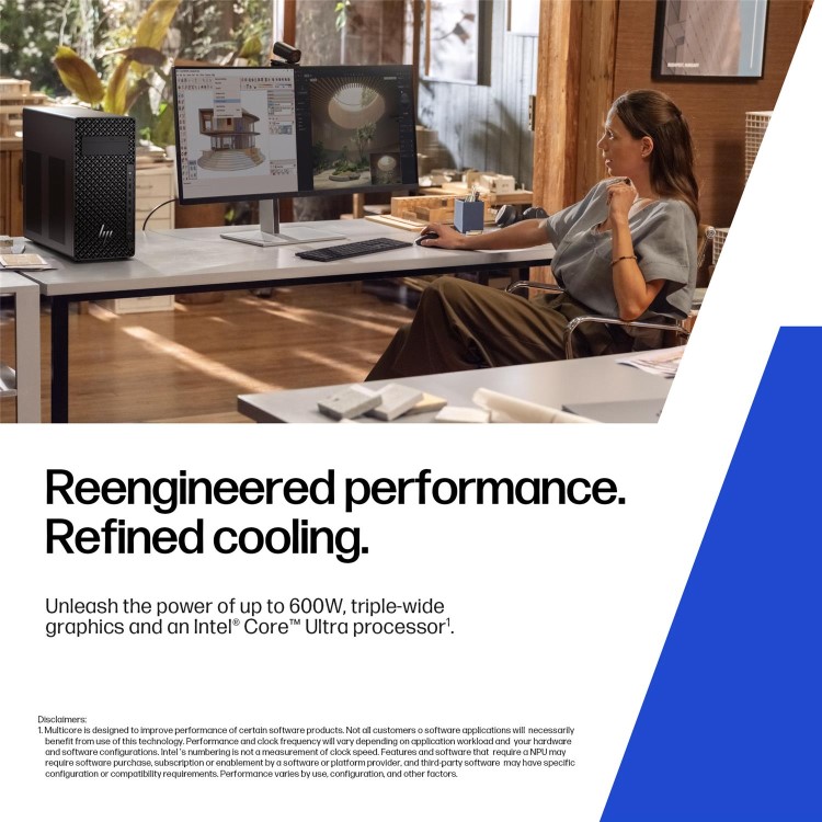 Z2 Tower G1i Workstation Desktop PC, Windows 11 Pro, Intel Core™ Ultra 7, 32GB RAM, 1TB SSD, RTX™ A400