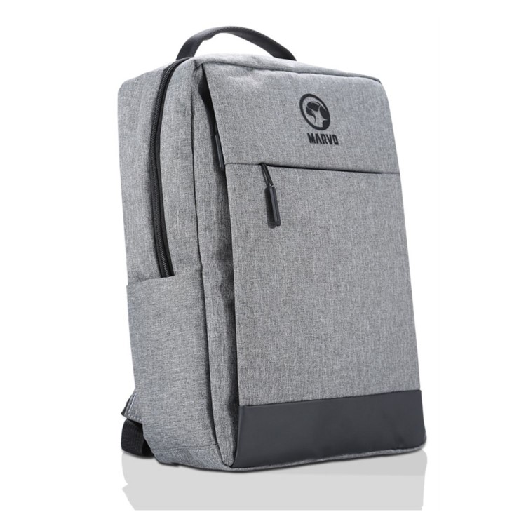 Marvo BA-03GY 15.6 Inch Backpack Laptop Bag with USB Charging Port Grey