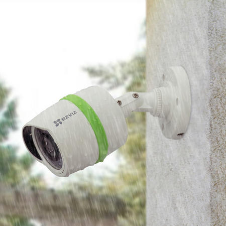 EZVIZ 1080p Outdoor Bullet Camera with Night Vision & Video/Power Cable 