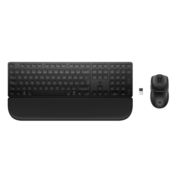 HP 585C Multi-Device Dual-Mode Mouse and Keyboard Combo with Palm Rest