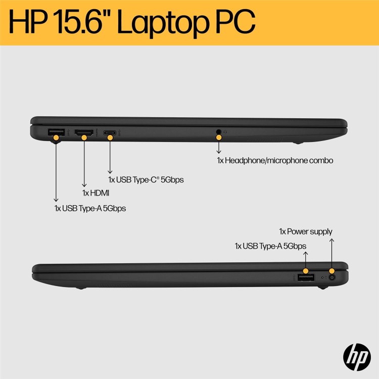 HP HP 15 AMD Ryzen 5 8GB RAM 512GB SSD 15.6 Inch Windows 11 Laptop