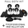 electriQ HD 720p 4 Dome Camera CCTV System with Professional Installation