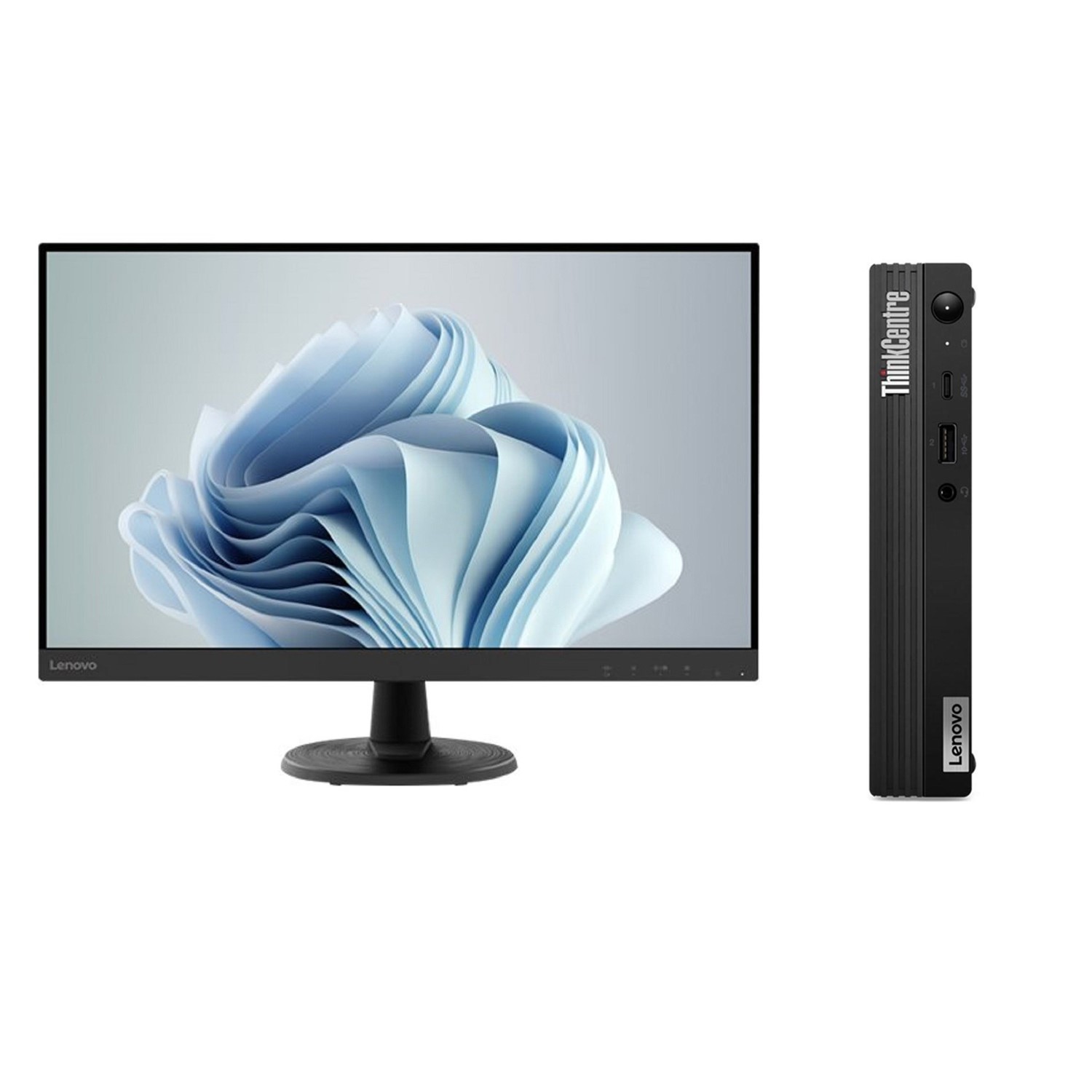 Lenovo ThinkCentre M60e Windows 11 Pro Tiny Desktop PC with Lenovo ...