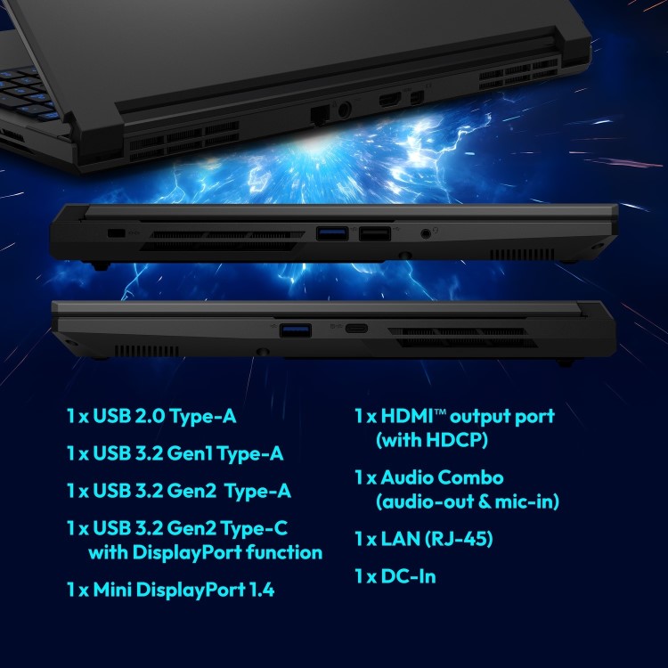 Medion Erazer Deputy P15 Intel Core 5 16GB RAM 1TB SSD RTX 5060 144Hz 15.6 Inch Windows 11 Gaming Laptop