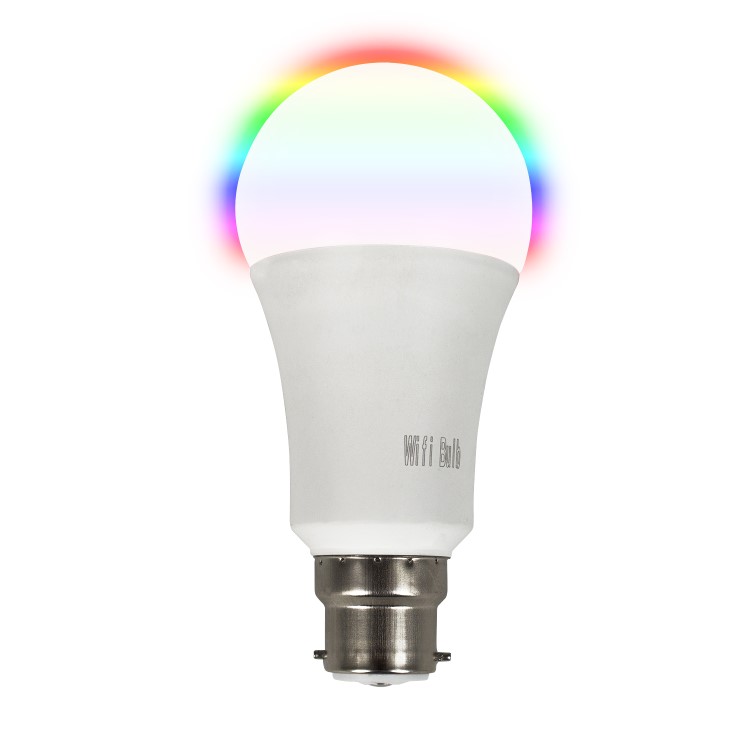electriQ Smart Lighting Colour Wifi Bulb with B22 bayonet ending - Alexa & Google Home compatible - 3 Pack