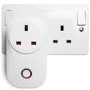electriQ Smart Plug - Remote control your Mains Plugs from anywhere - Alexa/Google Home compatible - Five Pack
