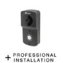 Swann Video 720p HD Smart Video Black Doorbell with Professional Installation