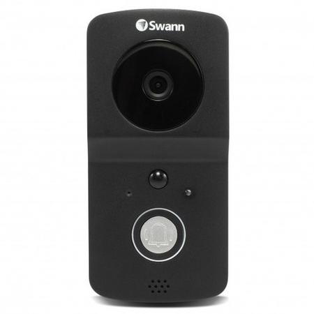 Swann Video 720p HD Smart Video Black Doorbell with Professional Installation
