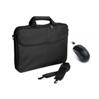 15.6" Toploading Laptop Bag with Genius NX-7000 Wireless Mouse