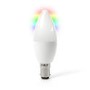Box Opened electriQ Smart WIFI Candle LED Bulb with B15 bayonet base - Changeable colour Dimmable Pre-set timer - Compatible with Alexa Echo and Google Home