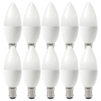 electriQ Smart dimmable colour Wifi Bulb with B15 bayonet ending - Alexa & Google Home compatible - 10 Pack