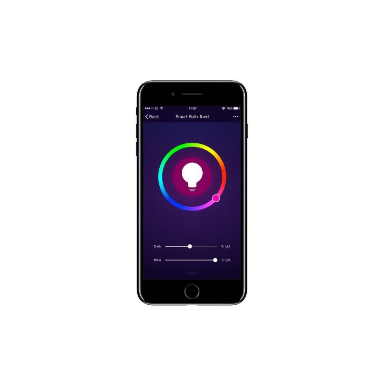 electriQ Smart dimmable colour Wifi Bulb with GU10 short spotlight fitting - Alexa & Google Home compatible - 10 Pack
