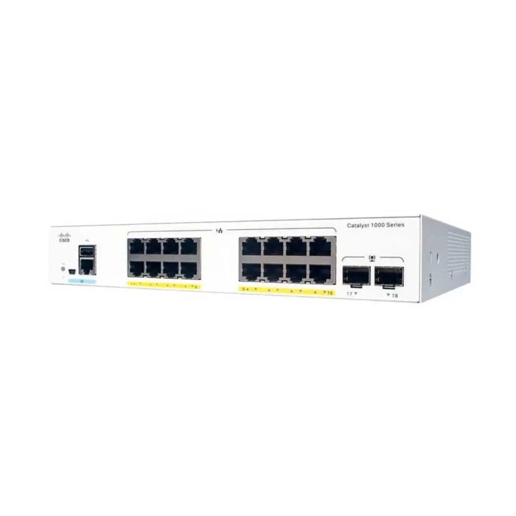 Cisco Catalyst 1000 16 Port PoE+ Rack-Mountable Managed Switch