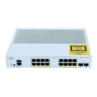 Cisco Catalyst 1000-16P-E-2G-L - Switch - Managed - 8 x 10/100/1000 (PoE+) + 8 x 10/100/1000 + 2 x Gigabit SFP (uplink) - rack-mountable - PoE+ (120 W)