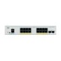 Cisco Catalyst 1000-16P-E-2G-L - Switch - Managed - 8 x 10/100/1000 (PoE+) + 8 x 10/100/1000 + 2 x Gigabit SFP (uplink) - rack-mountable - PoE+ (120 W)