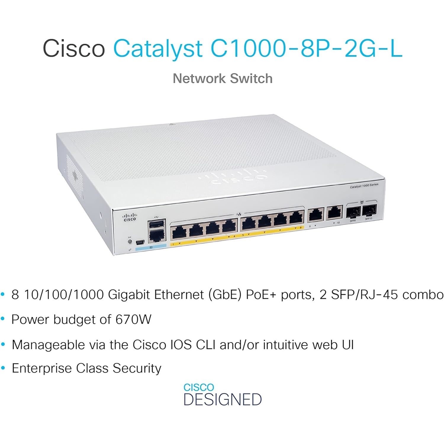 C1000 8T E 2G L | phân phối Cisco C1000 8T E 2G L 8x 10/100/1000, 2x 1G C1000 8T E 2G L | phân phối Cisco C1000 8T E 2G L 8x 10/100/1000, 2x 1G
