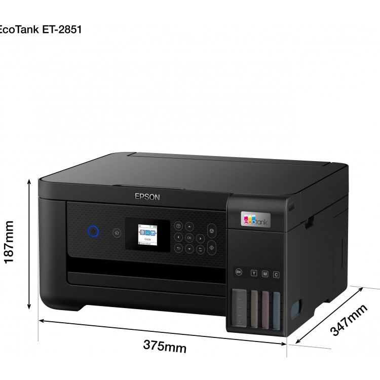Epson EcoTank ET-2851 A4 Colour Mutifunction Inkjet Printer