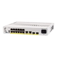 Cisco Catalyst 9200CX - Network Advantage - switch - compact - L3 - Managed - 12 x 10/100/1000 (PoE+) + 2 x 1000Base-T + 2 x 10 Gigabit SFP+ (uplink) - rack-mountable - PoE+ (240 W