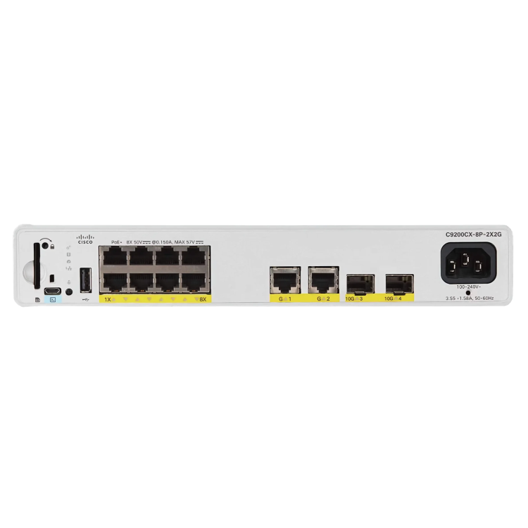 Cisco Catalyst 9200CX 8-Port PoE+ Rack-mountable Managed Switch
