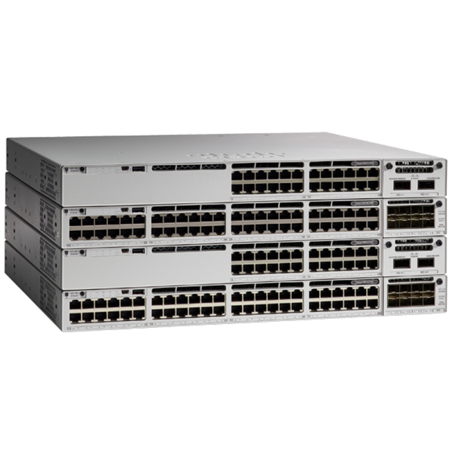 Cisco Grey Catalyst C9300-48P-E 48-Port Poe+ Rack-Mountable Managed Switch