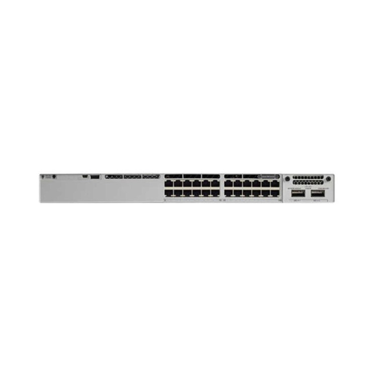 Cisco Catalyst 9300L - Network Essentials - switch - L3 - Managed - 24 x 10/100/1000 (PoE+) + 4 x Gigabit SFP (uplink) - rack-mountable - PoE+ (505 W)