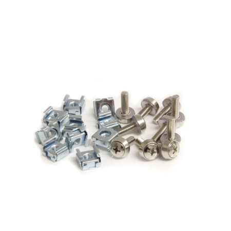 50 Pkg M5 Mounting Screws and Cage Nuts for Server Rack