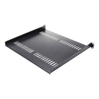 Startech 1U Server Rack Shelf - Universal Vented Rack Mount Cantilever Tray for 19" Network Equipment Rack & Cabinet - Weight Capacity 44lb/20kg - 16" Deep Shelf Black