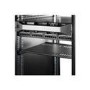 Startech 1U Server Rack Shelf - Universal Vented Rack Mount Cantilever Tray for 19" Network Equipment Rack & Cabinet - Weight Capacity 44lb/20kg - 16" Deep Shelf Black