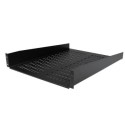 CABSHELF22V Black Vented Universal Server Rack Cabinet Shelf 22" Deep