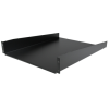 Black Standard Universal Server Rack Cabinet Shelf 22&quot; Deep