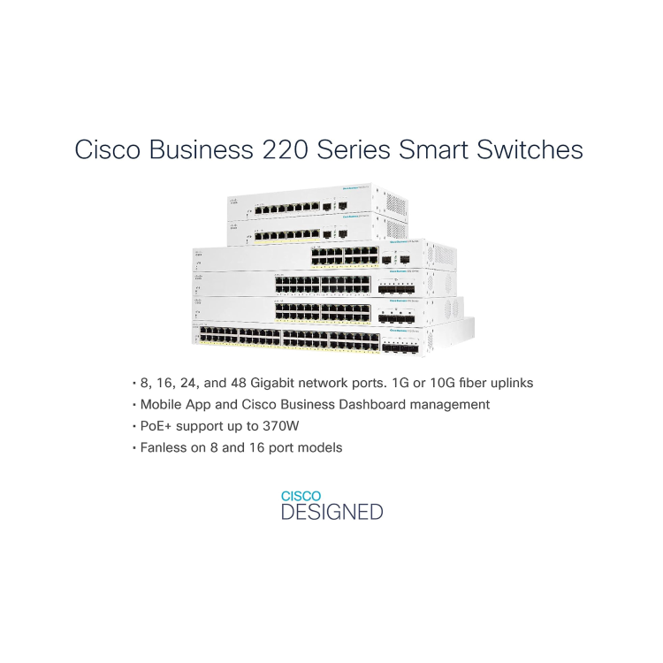 Bus 220 SmtSwitch 48p GE 4x1G SFP