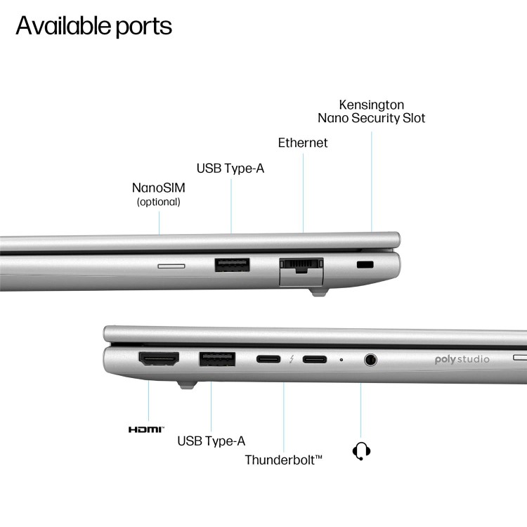 HP EliteBook 6 G1i AI Intel Core Ultra 5 24GB RAM 512GB SSD 13.3 Inch Windows 11 Pro Laptop