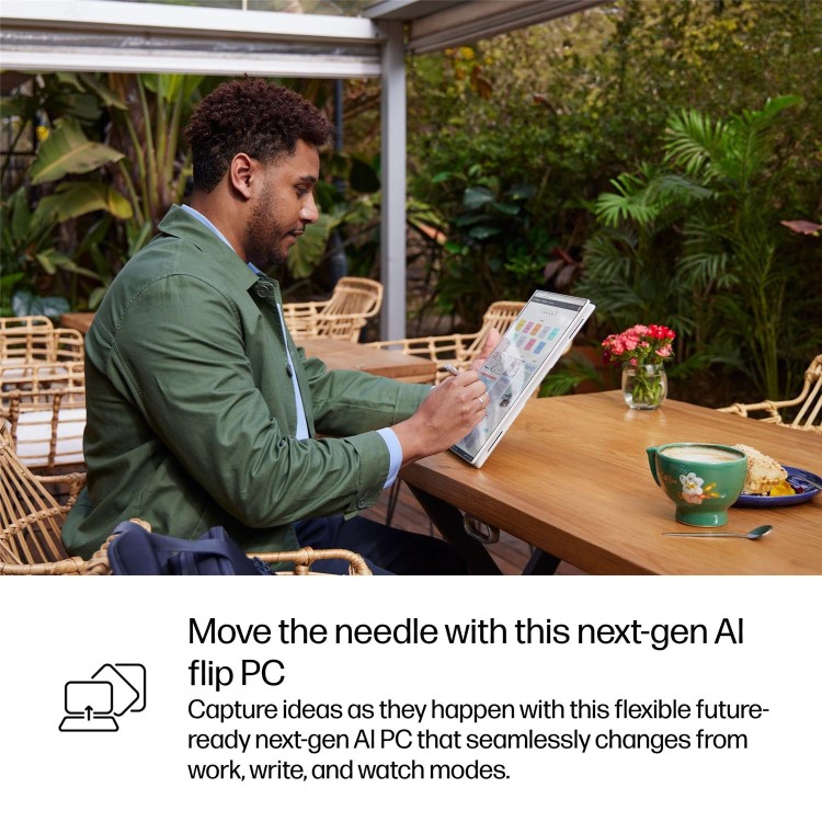 EliteBook X Flip G1i 14 inch Notebook Next Gen AI PC Wolf Pro Security Edition, 14", Touch screen, Windows 11 Pro, Intel Core™ Ultra 7, 32GB RAM, 1TB SSD, 2.5K