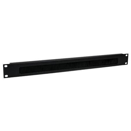 1U Brush Strip Horizontal Server Rack Cable Management Panel