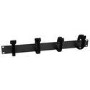1U Velcro Horizontal Server Rack Cable Management Panel - 4 Loop Cable Organizer