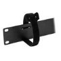 1U Velcro Horizontal Server Rack Cable Management Panel - 4 Loop Cable Organizer