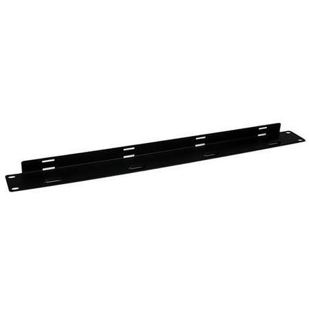 1U Velcro Horizontal Server Rack Cable Management Panel - 4 Loop Cable Organizer