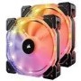 Corsair HD140 RGB LED High Performance 140mm PWM Fan - Twin Pack with Controller
