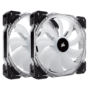 Corsair HD140 RGB LED High Performance 140mm PWM Fan - Twin Pack with Controller