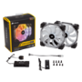 Corsair HD140 RGB LED High Performance 140mm PWM Fan - Twin Pack with Controller