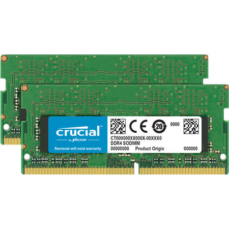 Crucial 16GB (2x8GB) SO-DIMM 2666MHz DDR4 Laptop Memory