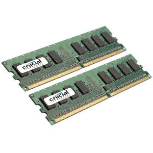 Crucial 4GB 667MHz DDR2 Non-ECC U-DIMM Desktop Memory