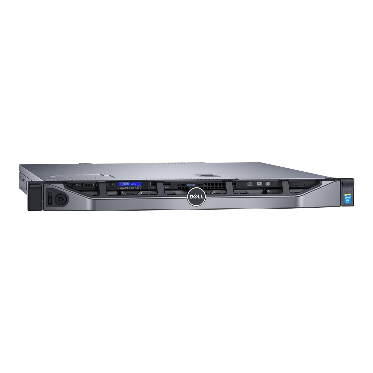 Dell Server R23 Dell PowerEdge R230 Xeon E3-1220v6 3GHz 8GB 1TB Rack Server on Servers ...