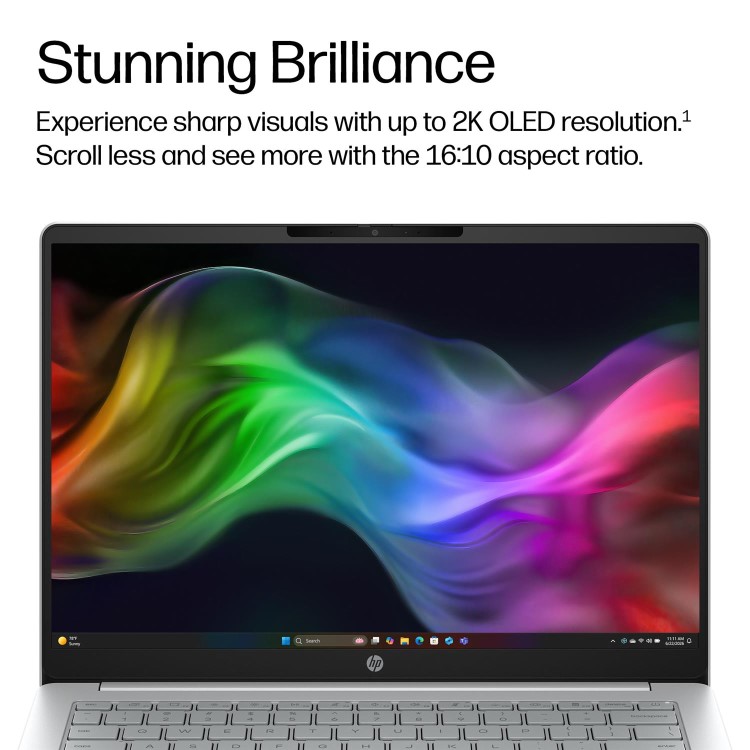 HP OmniBook 3 Qualcomm Snapdragon X 16GB RAM 256GB SSD 14 Inch Windows 11 Home Laptop
