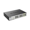 D-Link 16-Port PoE Fast Ethernet Unmanaged Switch  with 2 1000Base-T/SFP Combo Ports