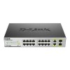 D-Link 16-Port PoE Fast Ethernet Unmanaged Switch  with 2 1000Base-T/SFP Combo Ports